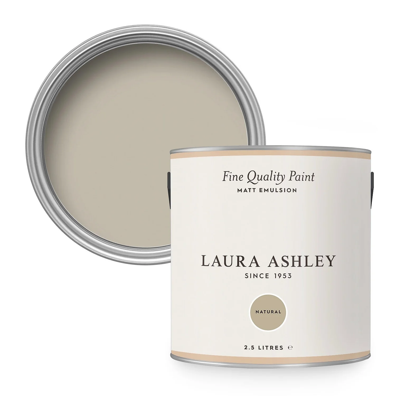 Laura Ashley Matt Emulsion Paint Natural - 2.5L 3 Laura Ashley Matt Emulsion Paint Natural - 2.5L