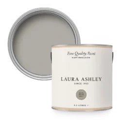 Laura Ashley Matt Emulsion Paint Dark Dove Grey - 2.5L
