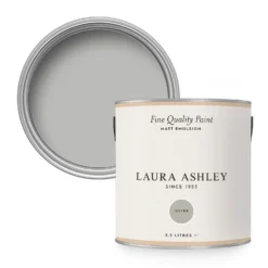 Laura Ashley Matt Emulsion Paint Silver - 2.5L