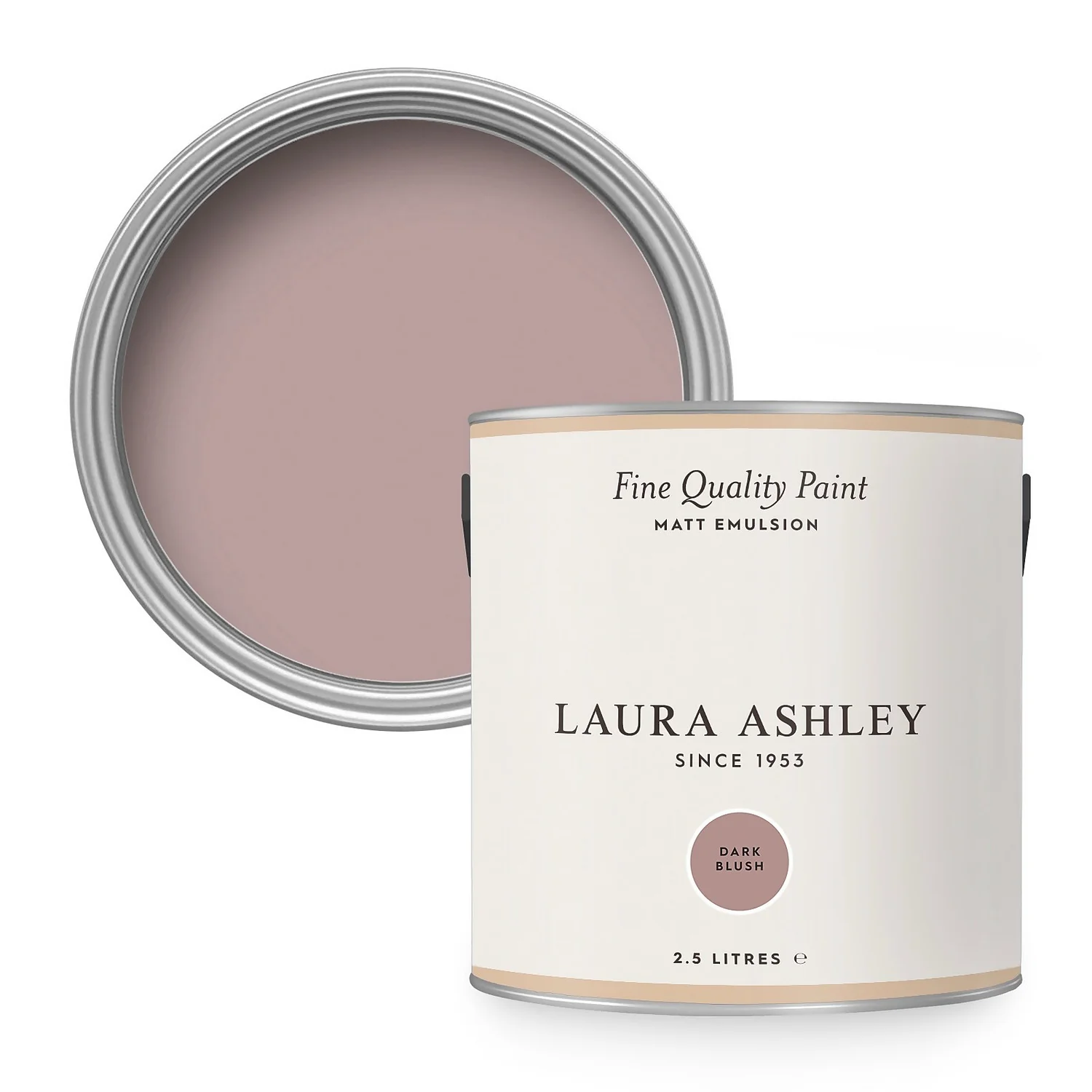 Laura Ashley Matt Emulsion Paint Dark Blush - 2.5L 3 Laura Ashley Matt Emulsion Paint Dark Blush - 2.5L