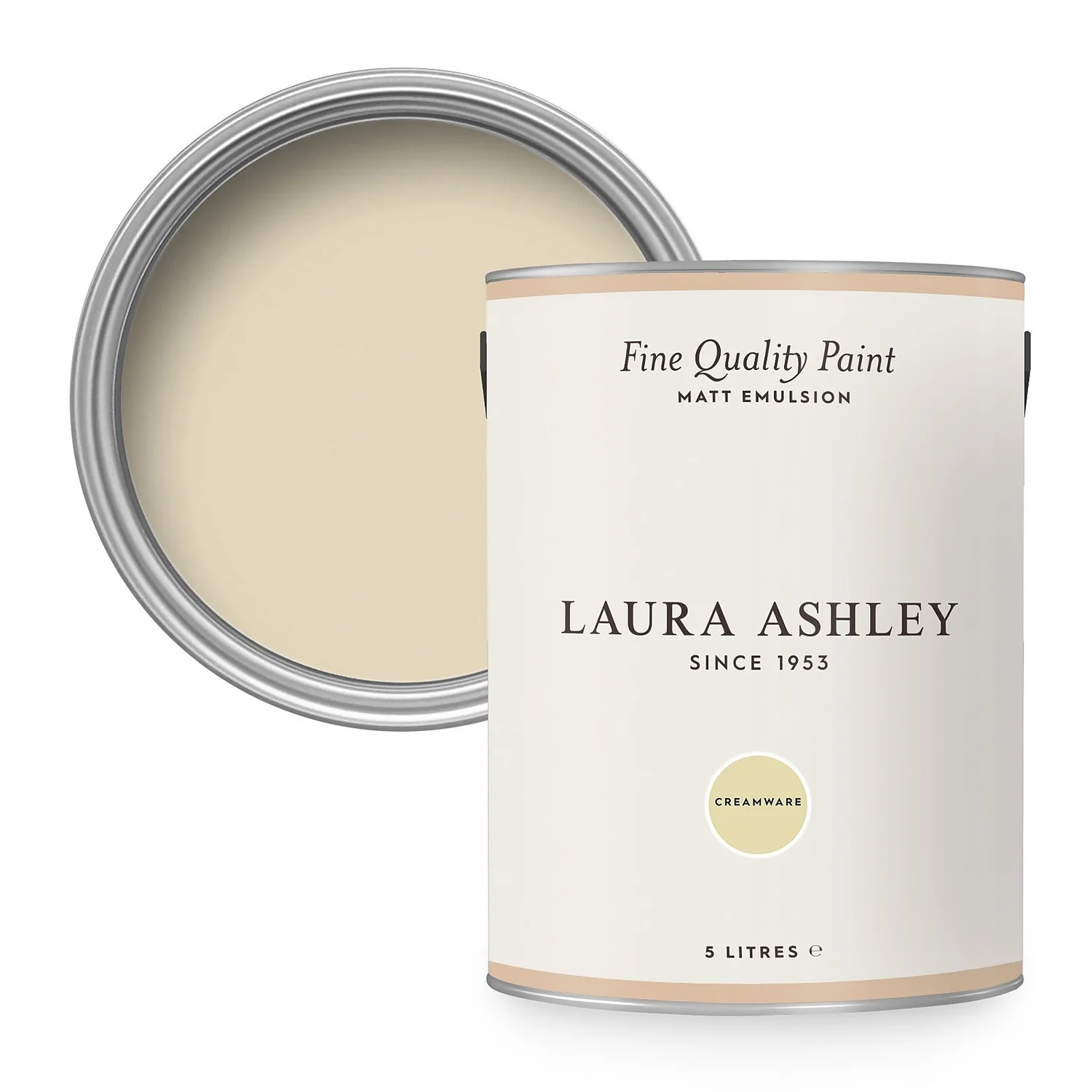 Laura Ashley Matt Emulsion Paint Creamware - 5L 3 Laura Ashley Matt Emulsion Paint Creamware - 5L