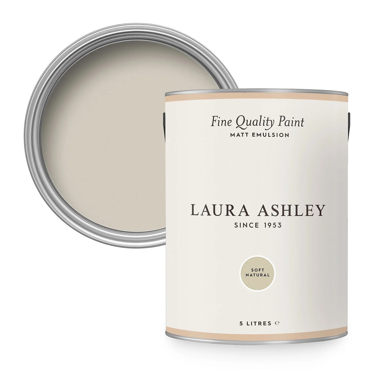 Laura Ashley Matt Emulsion Paint Soft Natural - 5L 3 Laura Ashley Matt Emulsion Paint Soft Natural - 5L