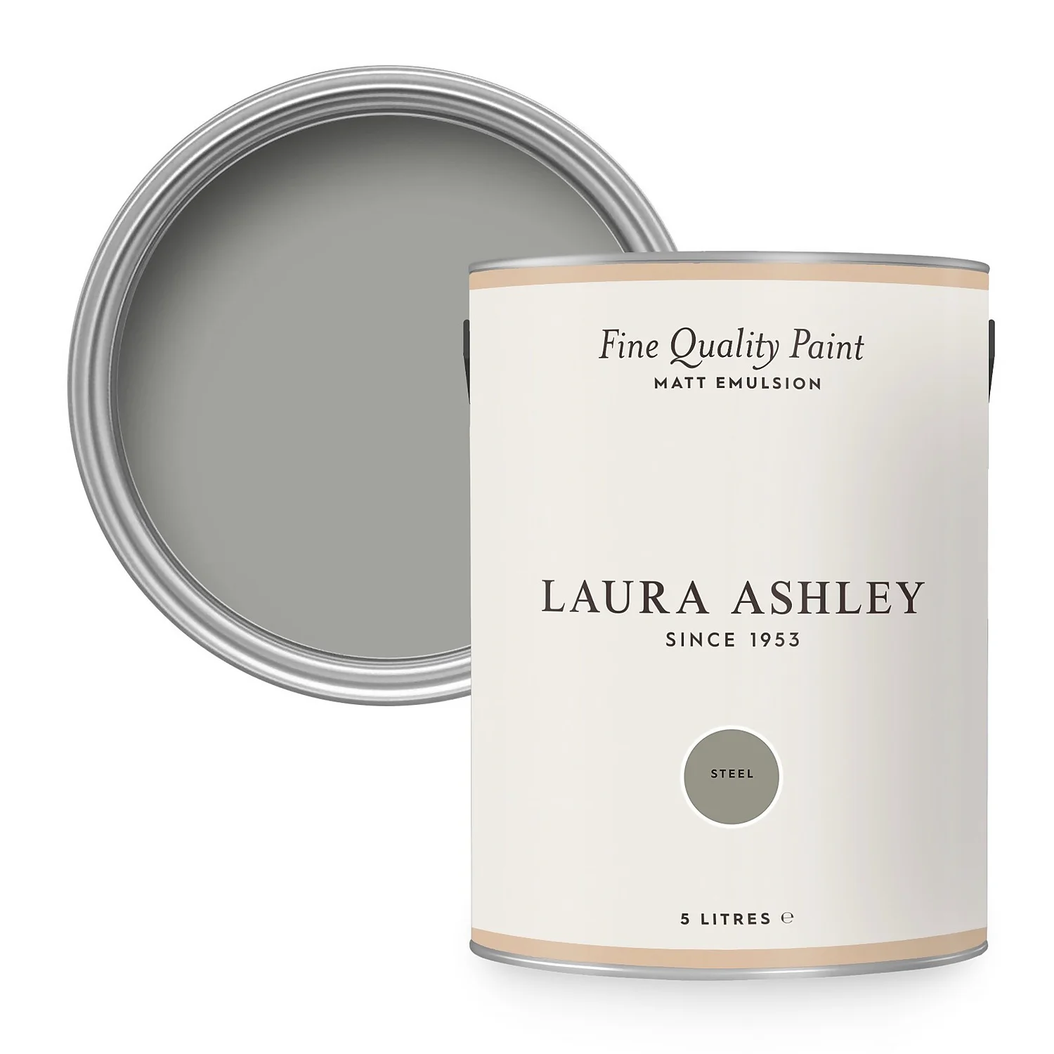 Laura Ashley Matt Emulsion Paint Steel - 5L 3 Laura Ashley Matt Emulsion Paint Steel - 5L