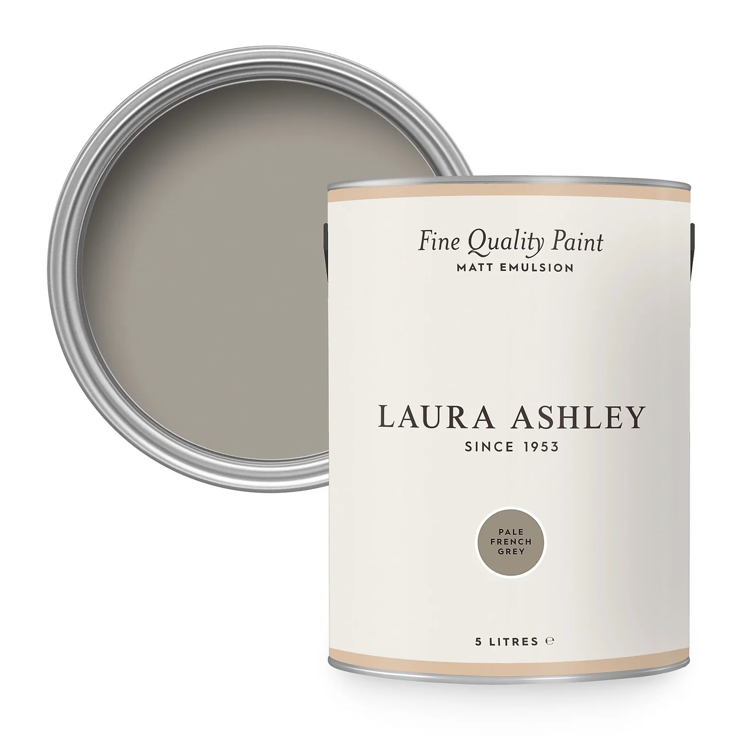 Laura Ashley Matt Emulsion Paint Pale French Grey - 5L 3 Laura Ashley Matt Emulsion Paint Pale French Grey - 5L