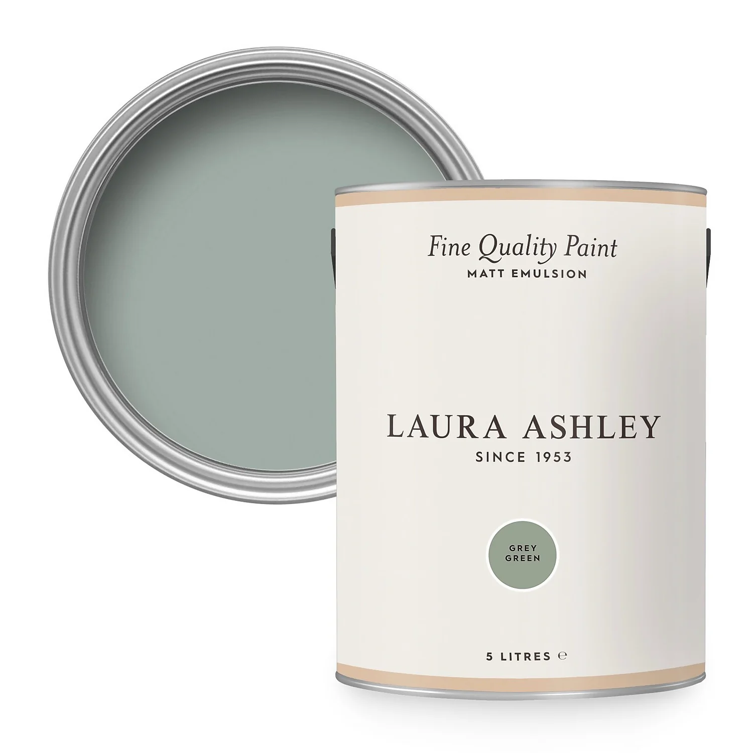 Laura Ashley Matt Emulsion Paint Grey Green - 5L 3 Laura Ashley Matt Emulsion Paint Grey Green - 5L