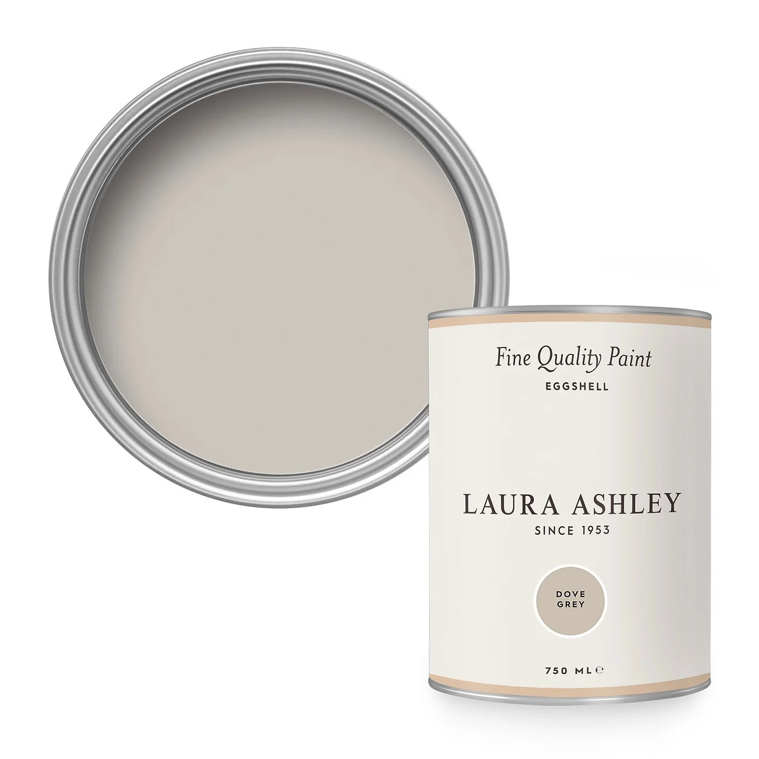 Laura Ashley Eggshell Paint Dove Grey - 750ml 3 Laura Ashley Eggshell Paint Dove Grey - 750ml