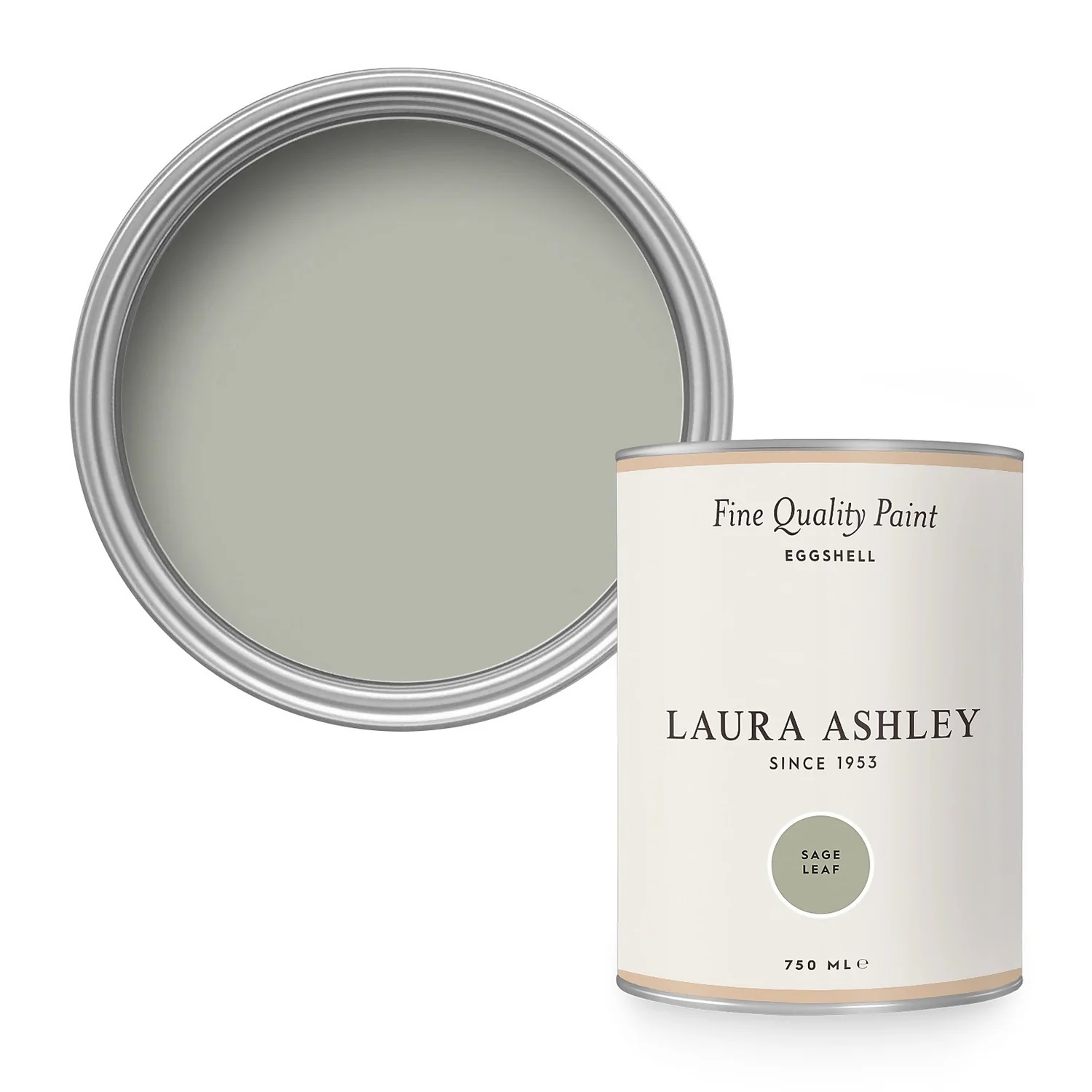 Laura Ashley Eggshell Paint Sage Leaf - 750ml 3 Laura Ashley Eggshell Paint Sage Leaf - 750ml