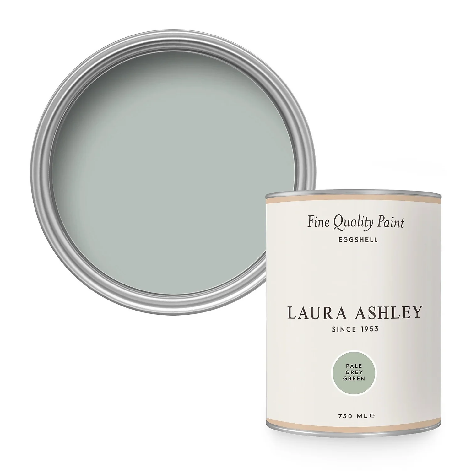 Laura Ashley Eggshell Paint Pale Grey Green - 750ml 3 Laura Ashley Eggshell Paint Pale Grey Green - 750ml