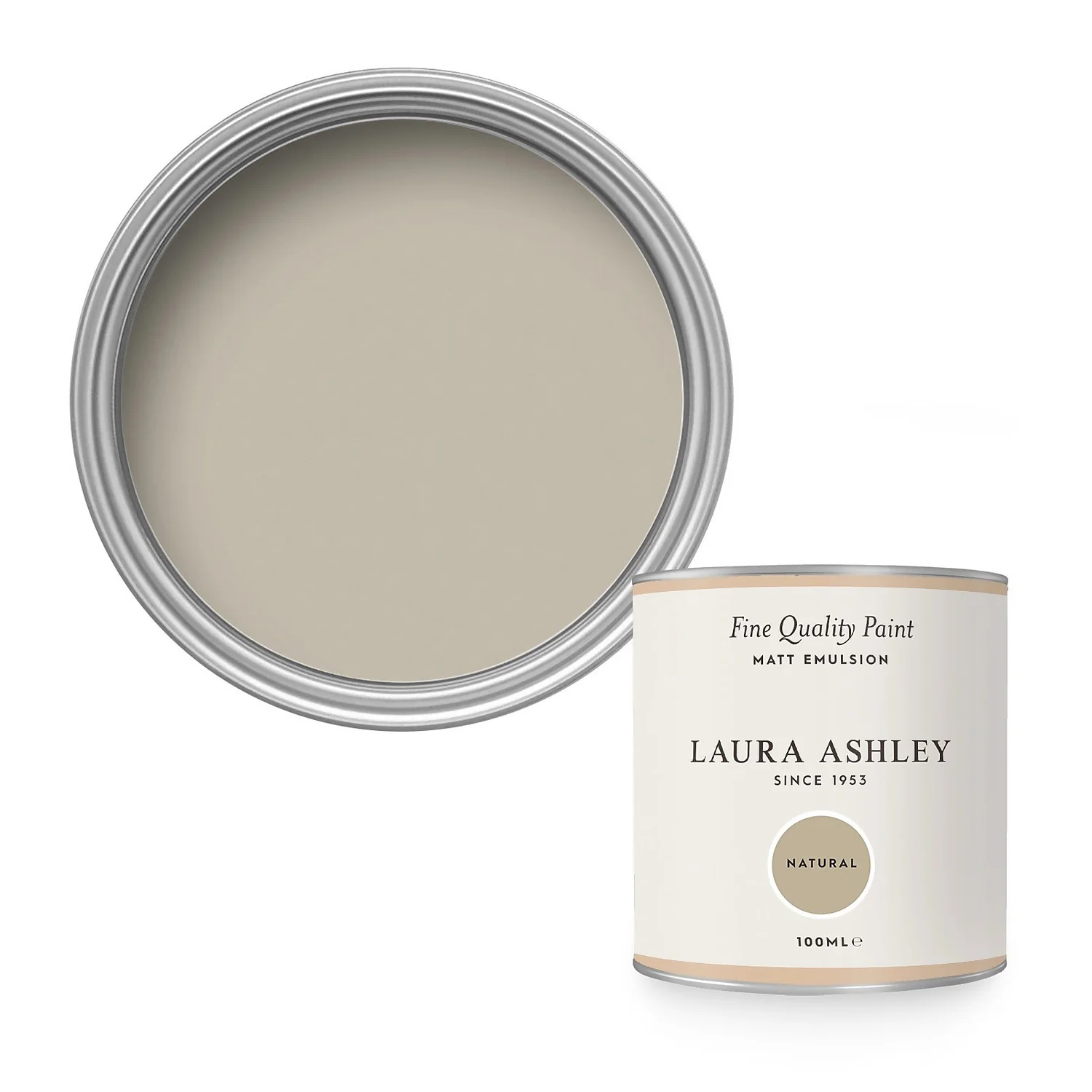 Laura Ashley Matt Emulsion Paint Natural Tester 100ml 3 Laura Ashley Matt Emulsion Paint Natural Tester 100ml