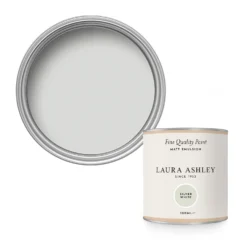 Laura Ashley Matt Emulsion Paint Silver White Tester 100ml