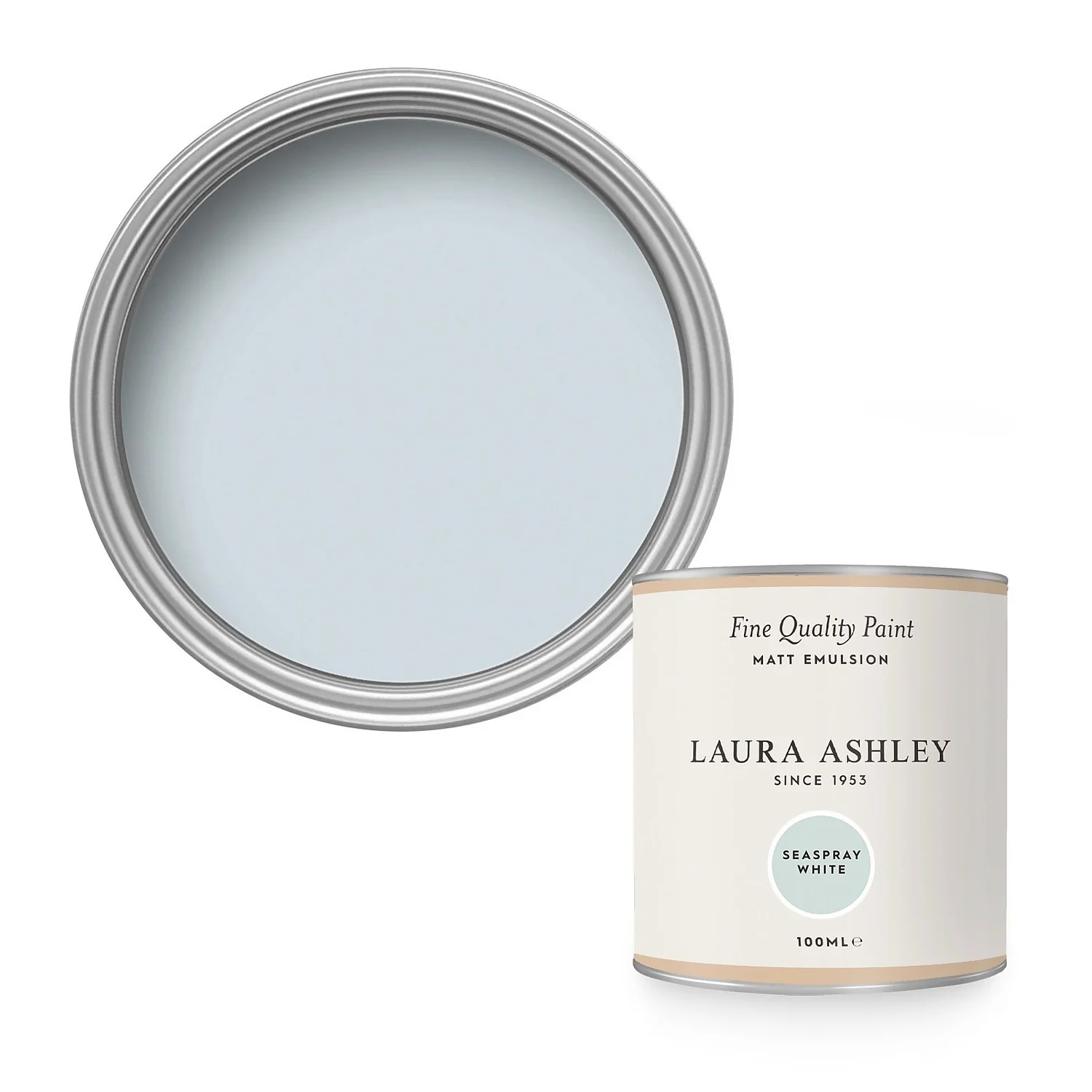 Laura Ashley Matt Emulsion Paint Seaspray White Tester 100ml 3 Laura Ashley Matt Emulsion Paint Seaspray White Tester 100ml