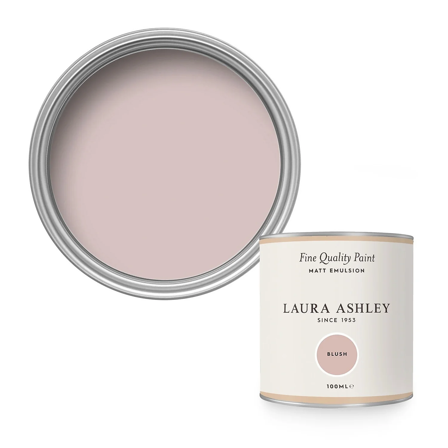Laura Ashley Matt Emulsion Paint Blush - Tester 100ml 3 Laura Ashley Matt Emulsion Paint Blush - Tester 100ml