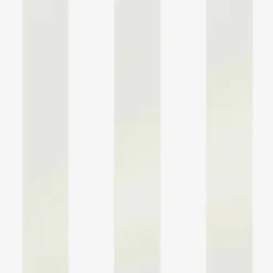 Laura Ashley Lille Pearlescent Stripe White Wallpaper