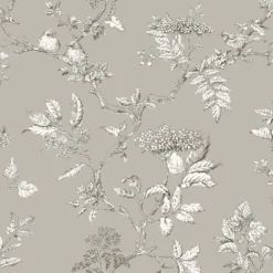 Laura Ashley Elderwood Steel Wallpaper