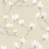Laura Ashley Magnolia Grove Natural Wallpaper -Paint and Painting Supplies Store 13135805 1424871508498387