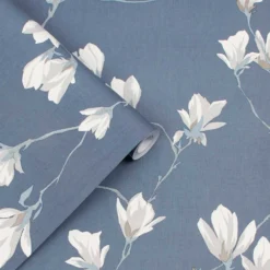 Laura Ashley Magnolia Grove Dusky Seaspray Wallpaper -Paint and Painting Supplies Store 13135810 5754871508586656