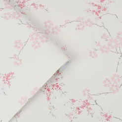 Laura Ashley Oriental Blossom Blush Wallpaper -Paint and Painting Supplies Store 13135831 4974871508665976