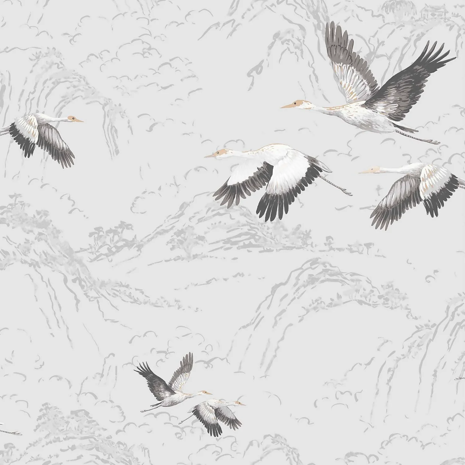 Laura Ashley Animalia Silver Wallpaper 3 Laura Ashley Animalia Silver Wallpaper