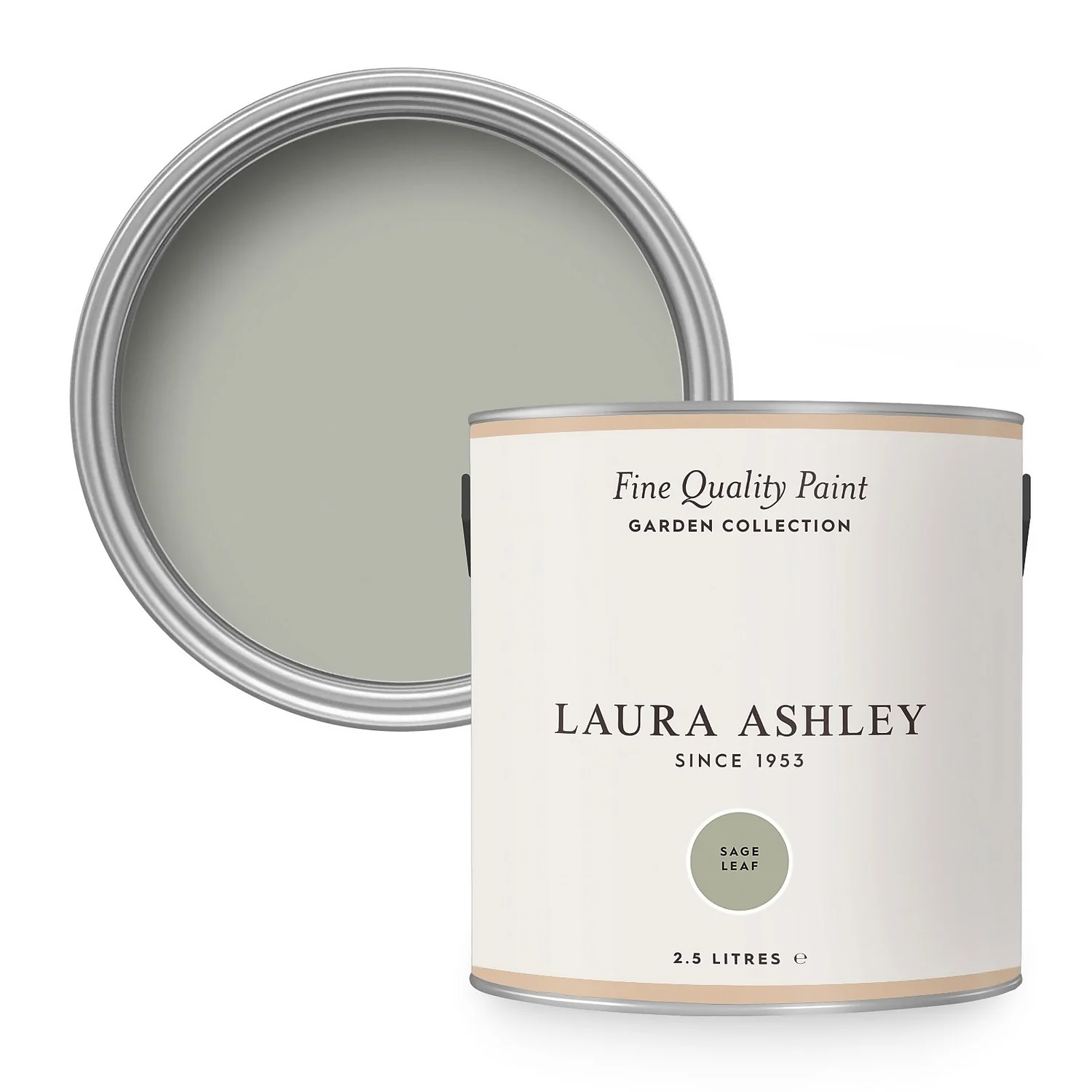 Laura Ashley Eggshell Garden Paint Sage Leaf - 2.5L 3 Laura Ashley Eggshell Garden Paint Sage Leaf - 2.5L