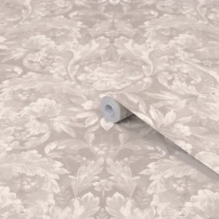 Laura Ashley Apolline Grey Contemporary Smooth Wallpaper