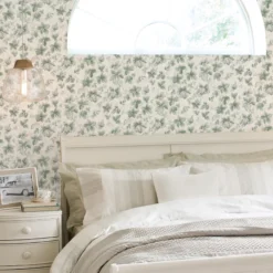 Laura Ashley Autumn Sage Green Leaves Smooth Wallpaper -Paint and Painting Supplies Store laura ashley autumn sage green leaves smooth wallpaper5011583524260 21i bq