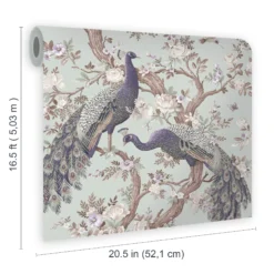 Laura Ashley Belvedere Duck Egg Peacock Smooth Wallpaper -Paint and Painting Supplies Store laura ashley belvedere duck egg peacock smooth wallpaper5011583468380 02t bq