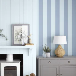 Laura Ashley Core Plains Blue Stripe Smooth Wallpaper -Paint and Painting Supplies Store laura ashley core plains blue stripe smooth wallpaper5011583492620 20i bq