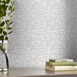 Laura Ashley Country Charm Grey Leaves Smooth Wallpaper -Paint and Painting Supplies Store laura ashley country charm grey leaves smooth wallpaper5011583492989 20i bq