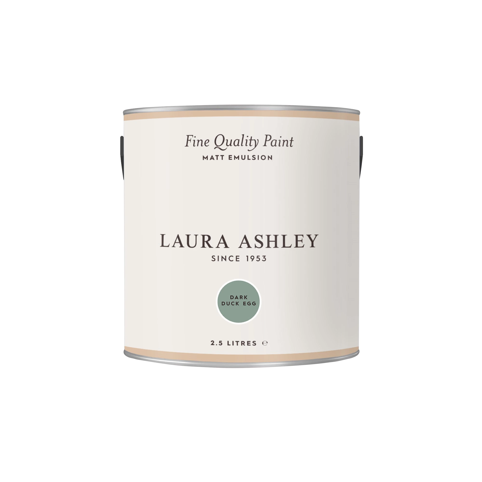 Laura Ashley Dark Duck Egg Matt Emulsion Paint, 2.5L 6 Laura Ashley Dark Duck Egg Matt Emulsion Paint, 2.5L - Image 4