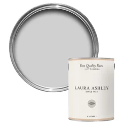Laura Ashley Dark Sugared Grey Matt Emulsion Paint, 5L