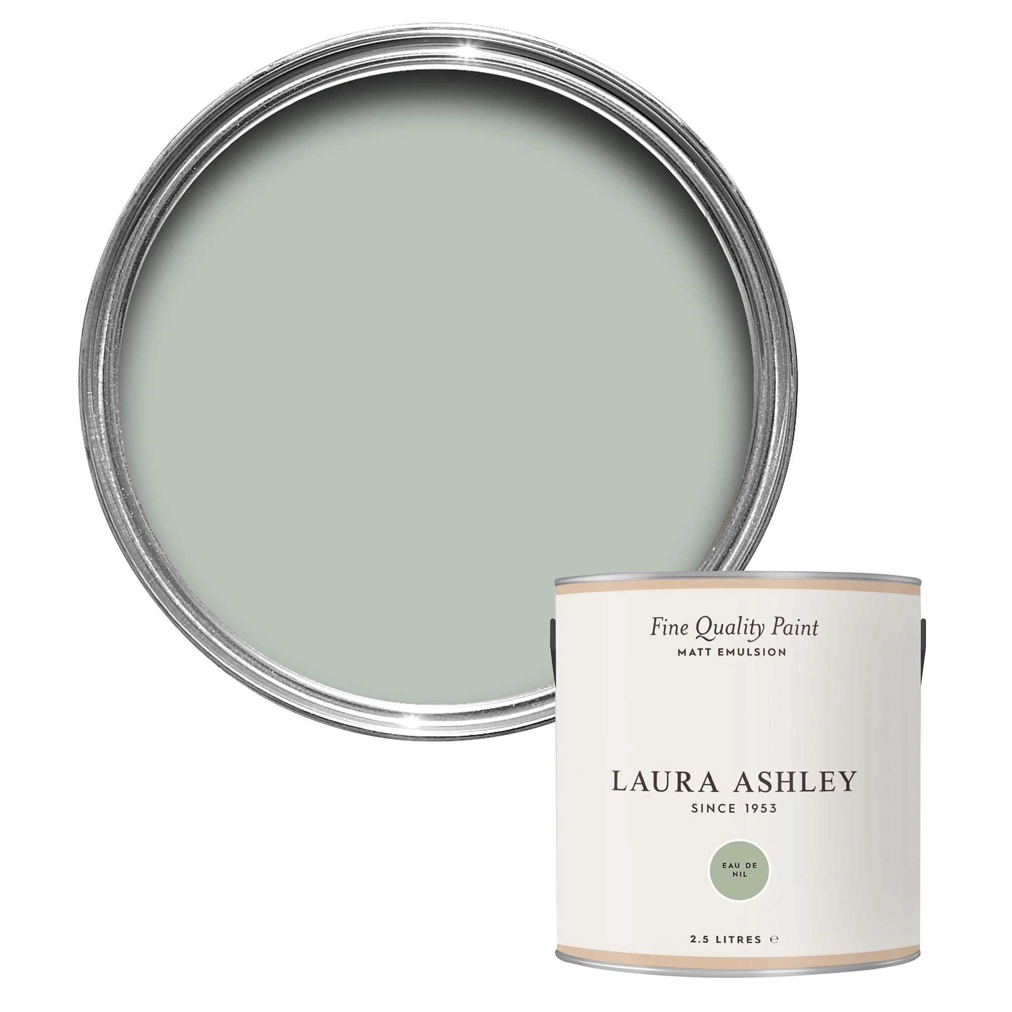 Laura Ashley Eau De Nil Matt Emulsion Paint, 2.5L 3 Laura Ashley Eau De Nil Matt Emulsion Paint, 2.5L