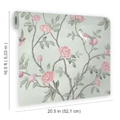 Laura Ashley Eglantine Eau De Nil Trail Smooth Wallpaper -Paint and Painting Supplies Store laura ashley eglantine eau de nil trail smooth wallpaper5011583467574 02t bq