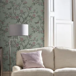 Laura Ashley Eglantine Eau De Nil Trail Smooth Wallpaper -Paint and Painting Supplies Store laura ashley eglantine eau de nil trail smooth wallpaper5011583467574 21i bq