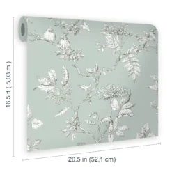 Laura Ashley Elderwood Duck Egg Floral Smooth Wallpaper -Paint and Painting Supplies Store laura ashley elderwood duck egg floral smooth wallpaper5011583466799 02t bq