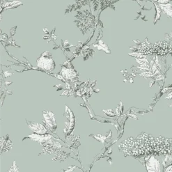 Laura Ashley Elderwood Duck Egg Floral Smooth Wallpaper -Paint and Painting Supplies Store laura ashley elderwood duck egg floral smooth wallpaper5011583466799 37c bq