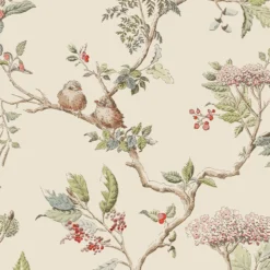 Laura Ashley Elderwood Neutral Floral Smooth Wallpaper -Paint and Painting Supplies Store laura ashley elderwood neutral floral smooth wallpaper5011583466829 37c bq