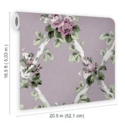 Laura Ashley Elwyn Grape Floral Smooth Wallpaper -Paint and Painting Supplies Store laura ashley elwyn grape floral smooth wallpaper5011583493047 02t bq