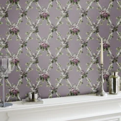 Laura Ashley Elwyn Grape Floral Smooth Wallpaper -Paint and Painting Supplies Store laura ashley elwyn grape floral smooth wallpaper5011583493047 20i bq