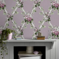 Laura Ashley Elwyn Grape Floral Smooth Wallpaper -Paint and Painting Supplies Store laura ashley elwyn grape floral smooth wallpaper5011583493047 21i bq