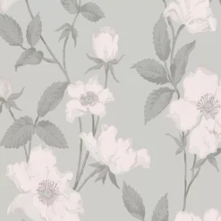 Laura Ashley Fleurir Smoke Green Floral Smooth Wallpaper -Paint and Painting Supplies Store laura ashley fleurir smoke green floral smooth wallpaper5011583487077 37c bq