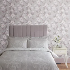 Laura Ashley Fleurir Sugared Violet Floral Smooth Wallpaper -Paint and Painting Supplies Store laura ashley fleurir sugared violet floral smooth wallpaper5011583487107 20i bq
