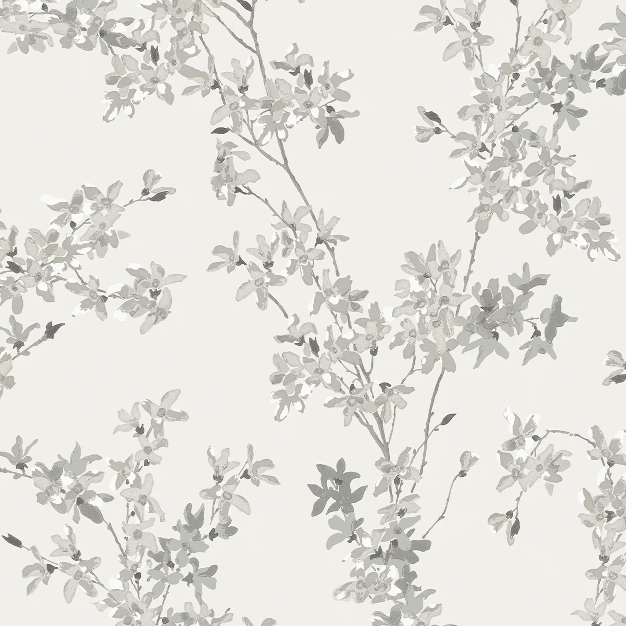 Laura Ashley Forstyhia Steel Floral Smooth Wallpaper 4 Laura Ashley Forstyhia Steel Floral Smooth Wallpaper - Image 2