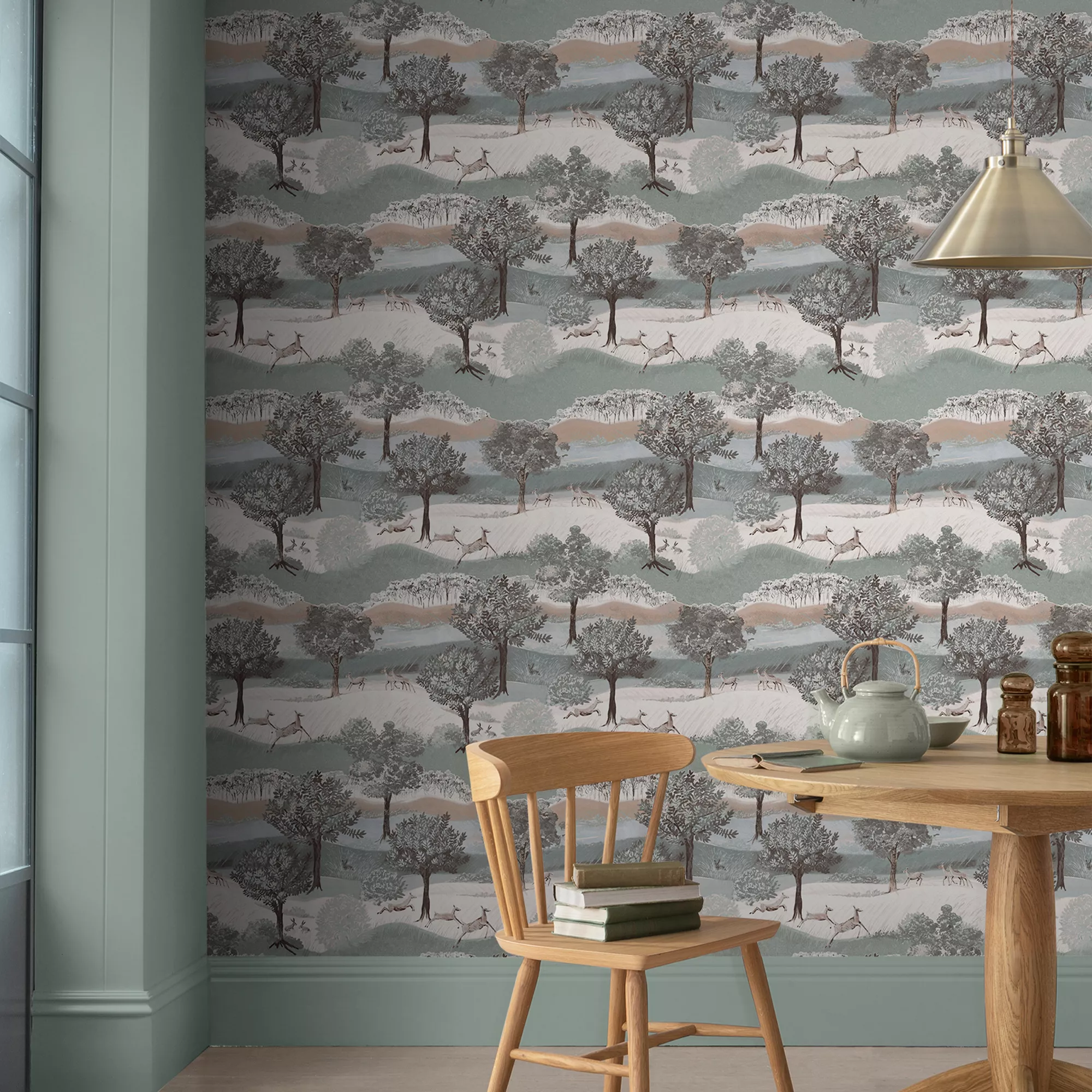 Laura Ashley Hartingdon Cream & Green Landscape Smooth Wallpaper 7 Laura Ashley Hartingdon Cream & Green Landscape Smooth Wallpaper - Image 5