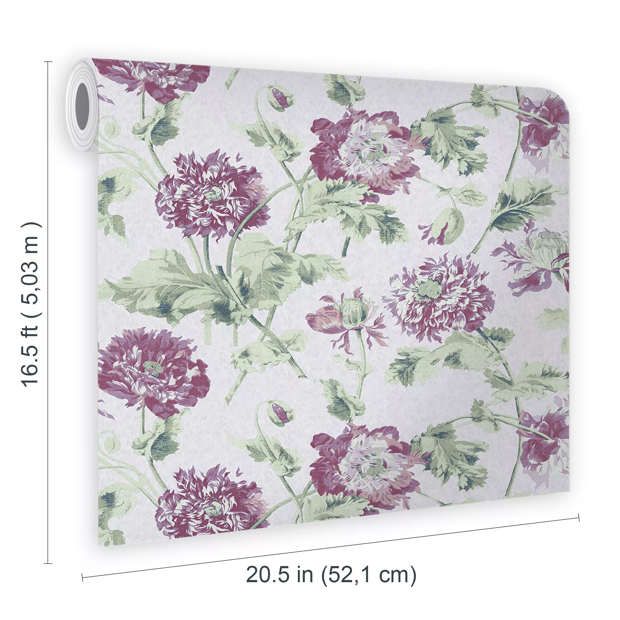 Laura Ashley Hepworth Grape Floral Smooth Wallpaper 8 Laura Ashley Hepworth Grape Floral Smooth Wallpaper - Image 6