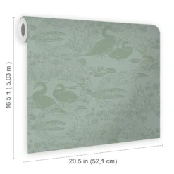Laura Ashley Heritage Inspired Green Animal Smooth Wallpaper -Paint and Painting Supplies Store laura ashley heritage inspired green animal smooth wallpaper5011583523966 02t bq