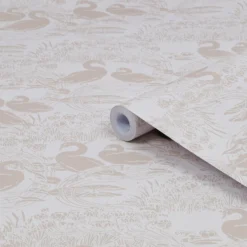 Laura Ashley Heritage Inspired Grey Animal Smooth Wallpaper