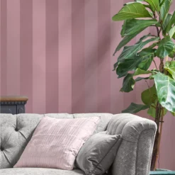 Laura Ashley Heritage Inspired Purple Stripe Smooth Wallpaper -Paint and Painting Supplies Store laura ashley heritage inspired purple stripe smooth wallpaper5011583524116 21i bq