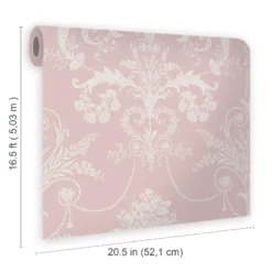 Laura Ashley Josette Amethyst Damask Smooth Wallpaper -Paint and Painting Supplies Store laura ashley josette amethyst damask smooth wallpaper5011583467871 02t bq