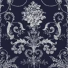 Laura Ashley Josette Midnight Damask Smooth Wallpaper -Paint and Painting Supplies Store laura ashley josette midnight damask smooth wallpaper5011583468021 02c bq