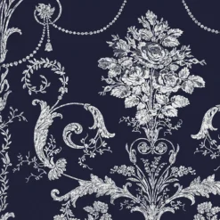 Laura Ashley Josette Midnight Damask Smooth Wallpaper -Paint and Painting Supplies Store laura ashley josette midnight damask smooth wallpaper5011583468021 37c bq